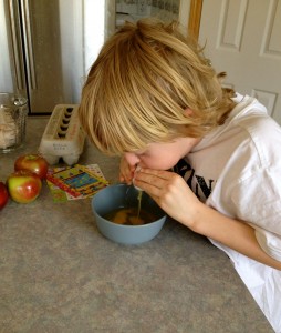 dying Easter eggs with children