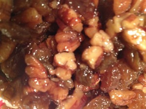 Pecan topping