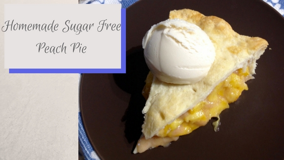 sugar free peach pie